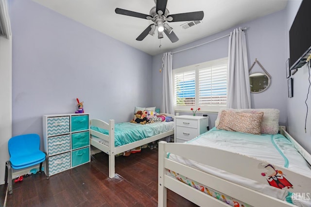 2109 Via Tuscania Ave, Delano, CA 93215 - bedroom featuring wood finished floors and ceiling fan