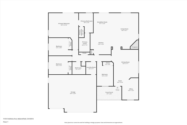 11313 Valletta Ave, Bakersfield, CA 93312 - view of home floor plan