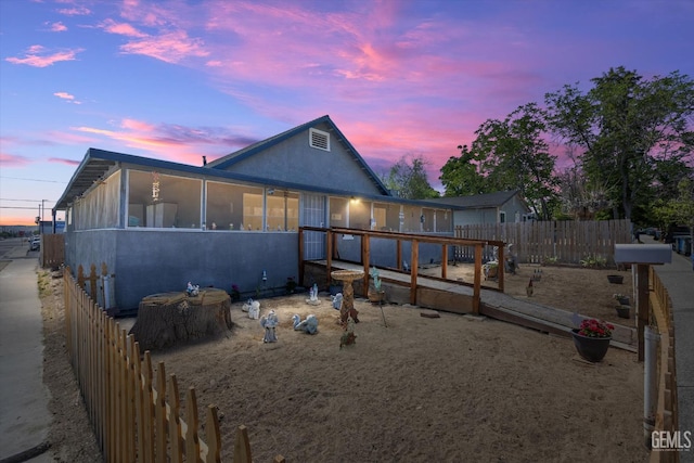 220 Tyler St, Taft, CA 93268 - view of front of property with a fenced backyard