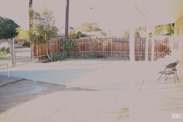 view of yard with a patio area