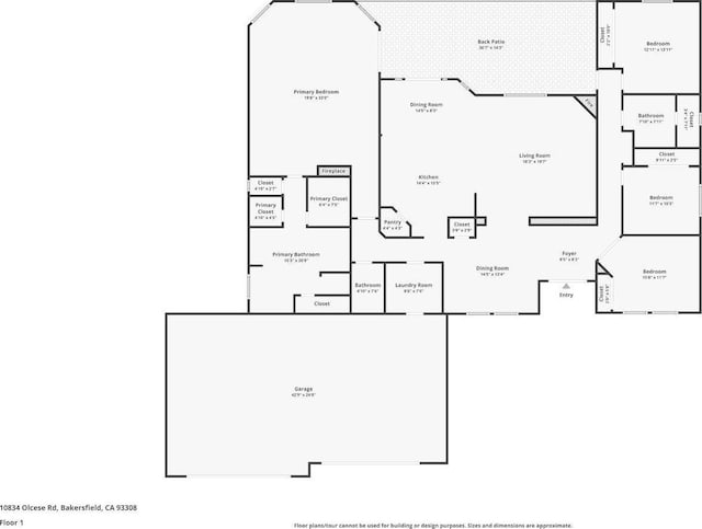 10834 Olcese Rd, Bakersfield, CA 93308 - plan