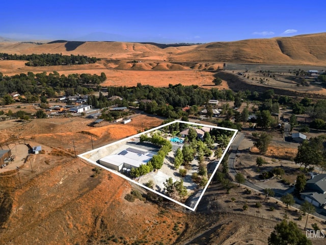 10834 Olcese Rd, Bakersfield, CA 93308 - birds eye view of property featuring a mountain view