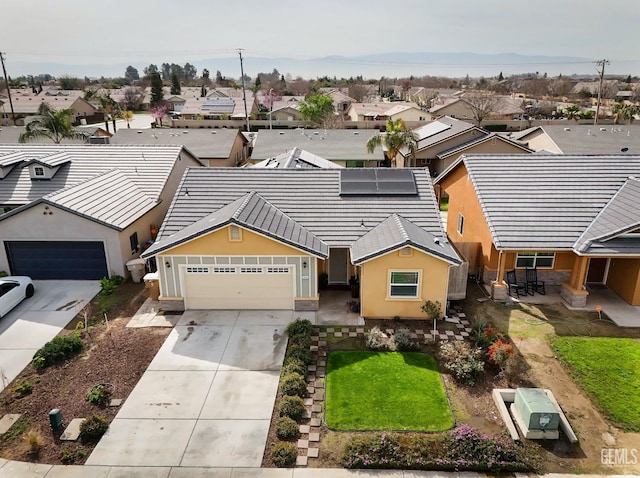 birds eye view of property featuring a residential view