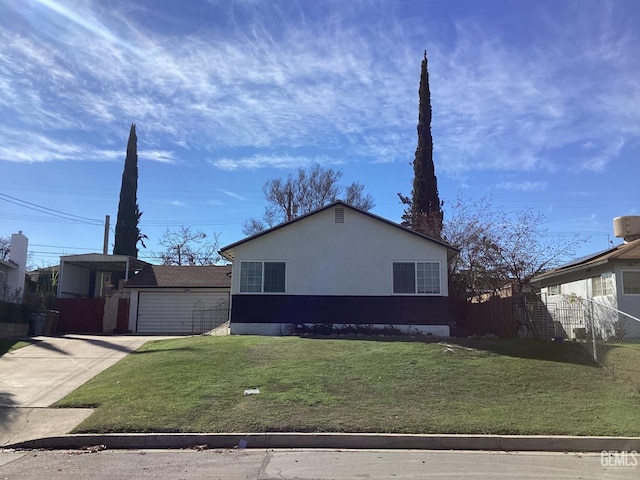 view of home's exterior featuring a yard