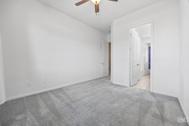 15420 Saint Clement Way, Bakersfield, CA 93314 - unfurnished room featuring light carpet, a ceiling fan, and baseboards