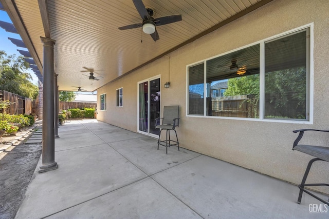 15420 Saint Clement Way, Bakersfield, CA 93314 - view of patio / terrace with ceiling fan