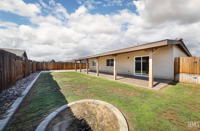 5817 Neutra Dr, Bakersfield, CA 93311 - fenced backyard featuring a patio
