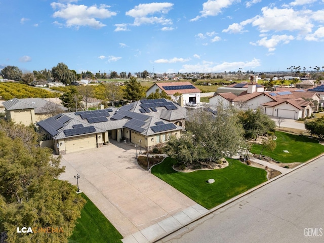 drone / aerial view featuring a residential view