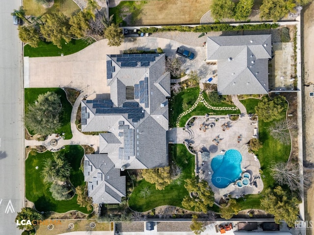 bird's eye view featuring a residential view