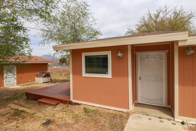 view of outbuilding