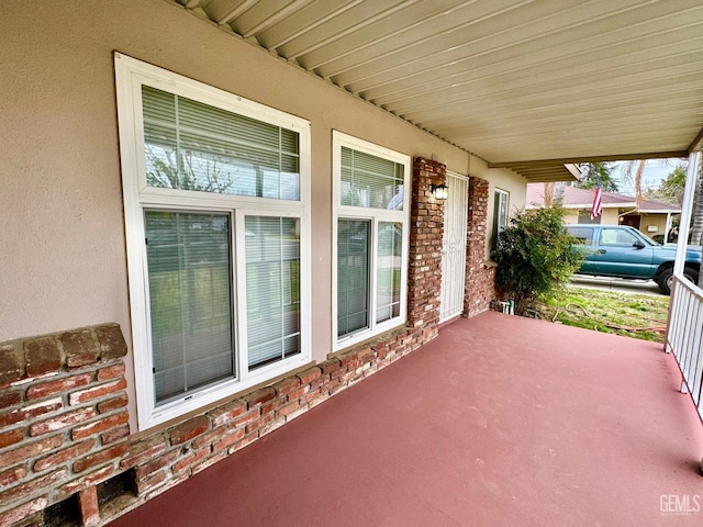 view of patio / terrace featuring a porch