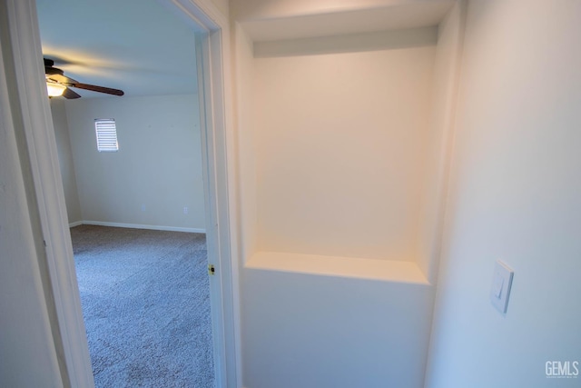 5514 Lombardy Ct, Bakersfield, CA 93308 - corridor with carpet floors and baseboards