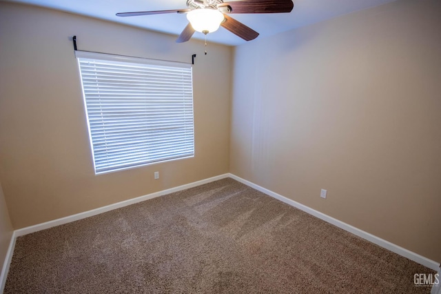 5514 Lombardy Ct, Bakersfield, CA 93308 - carpeted spare room featuring ceiling fan and baseboards