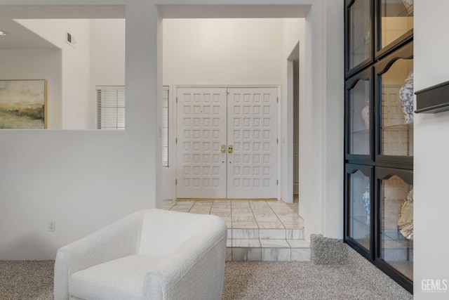 interior space featuring visible vents