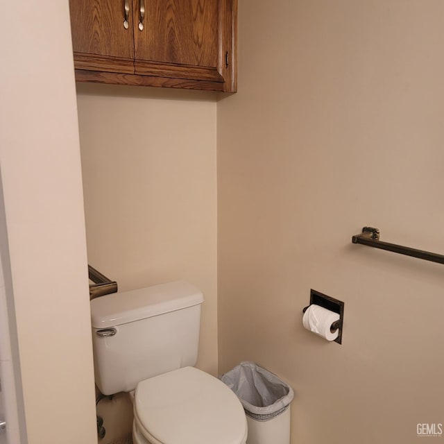 bathroom featuring toilet