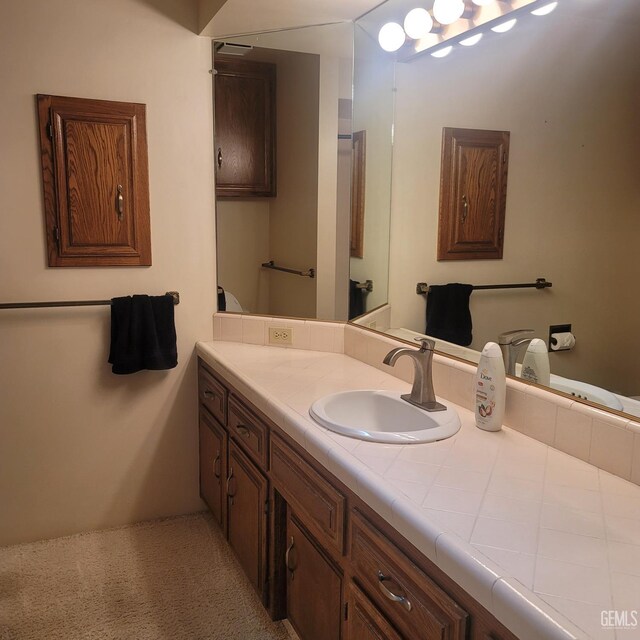 bathroom with vanity