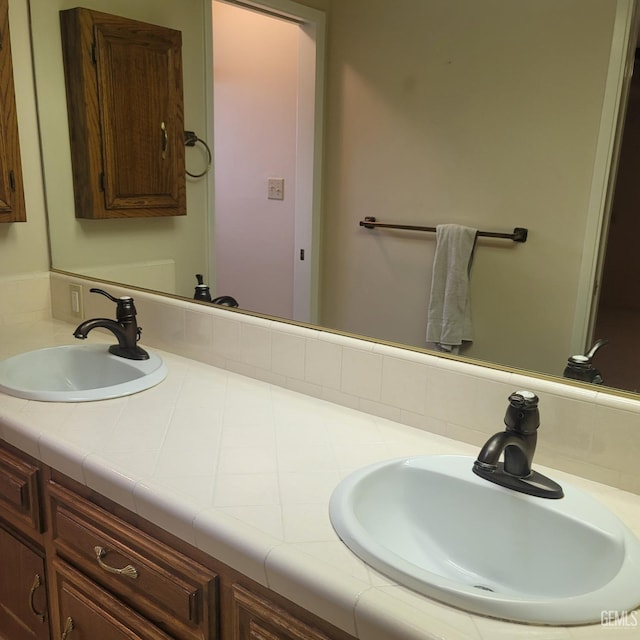 bathroom with vanity