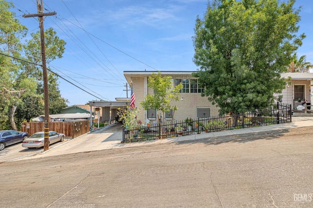 view of front of home