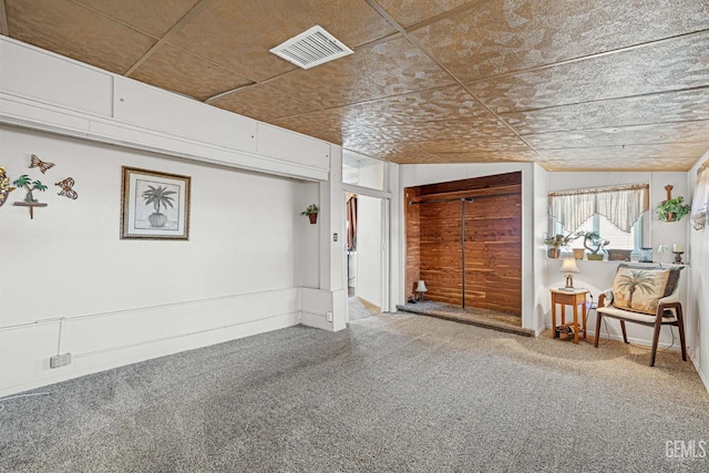 interior space with vaulted ceiling