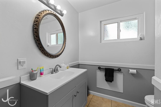3713 Sechrest Ave, Bakersfield, CA 93309 - bathroom featuring vanity and tile patterned flooring