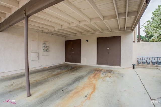 doorway to property featuring a patio area