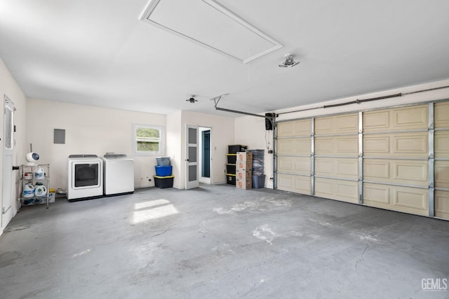 3025 19th St, Bakersfield, CA 93301 - garage with washer and clothes dryer
