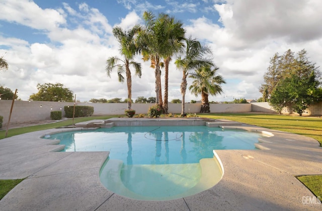 12504 Crown Crest Dr, Bakersfield, CA 93311 - view of pool with a fenced backyard