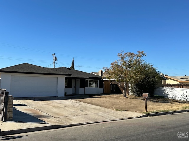 ranch-style house with a garage