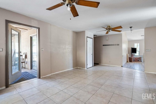 22381 William Tell Trl, Tehachapi, CA 93561 - spare room featuring a ceiling fan and light tile patterned floors