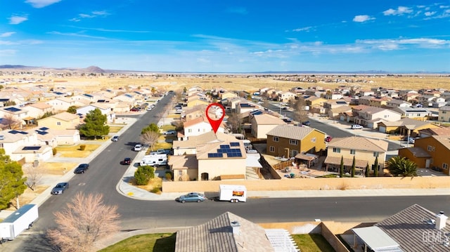 bird's eye view featuring a residential view