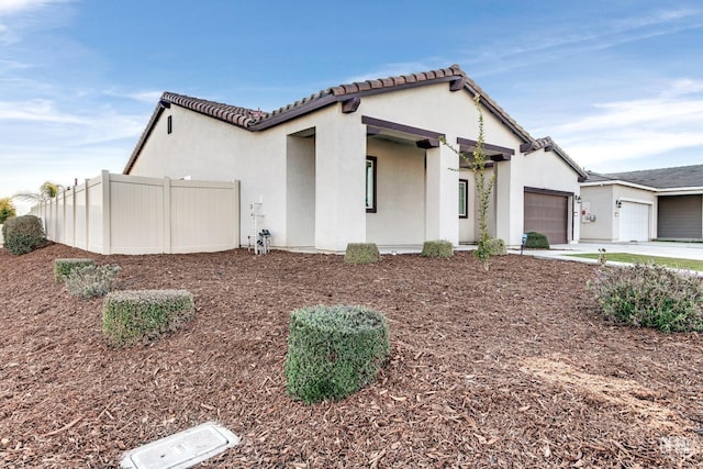 view of front of house featuring a garage