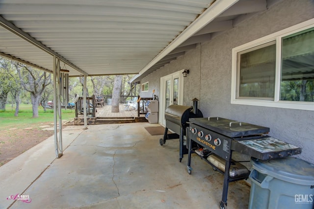 view of patio with a deck