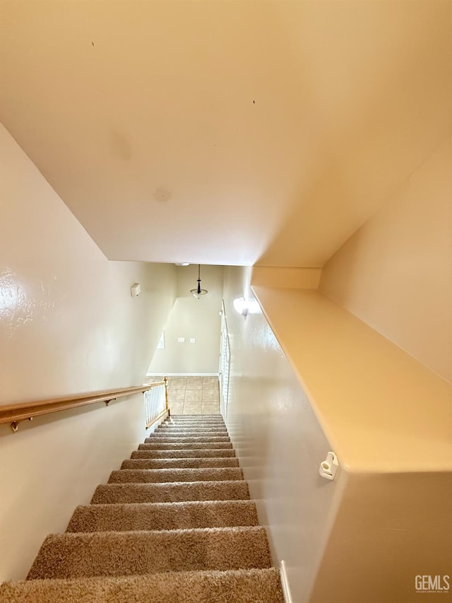 6631 Rimridge Way, Bakersfield, CA 93313 - stairs featuring tile patterned flooring
