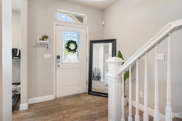 6207 Provincetown Ave, Bakersfield, CA 93313 - foyer entrance featuring wood finished floors and stairs