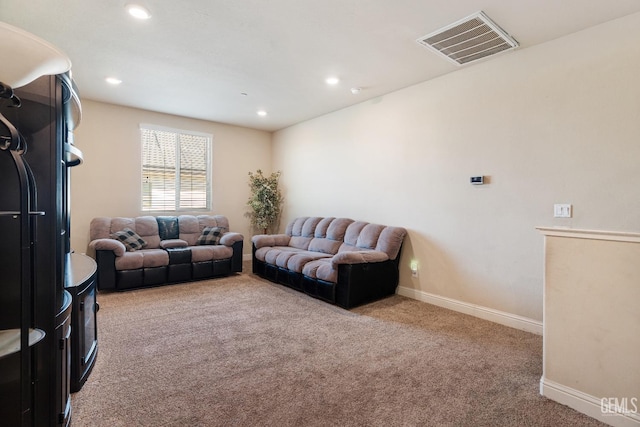 6207 Provincetown Ave, Bakersfield, CA 93313 - carpeted living area featuring baseboards and recessed lighting