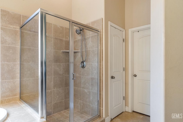 6207 Provincetown Ave, Bakersfield, CA 93313 - bathroom featuring a stall shower and tile patterned flooring