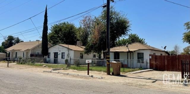 view of single story home