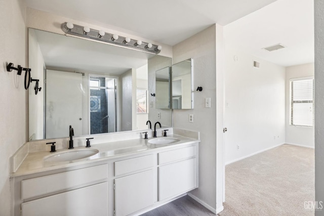 bathroom featuring vanity