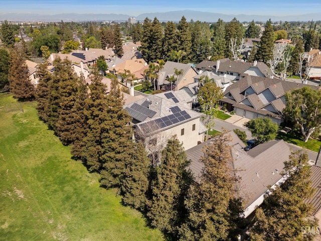 bird's eye view featuring a residential view