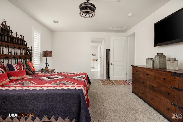 bedroom featuring carpet flooring