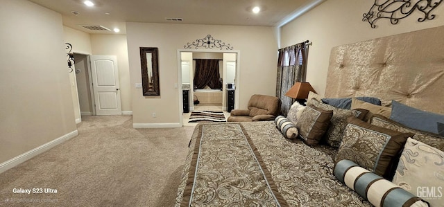9211 Woodbrook Dr, Shafter, CA 93263 - carpeted bedroom with visible vents, baseboards, and recessed lighting