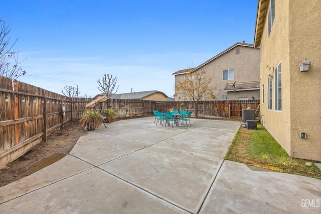 view of patio / terrace with central AC