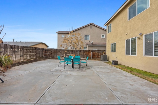 view of patio with cooling unit