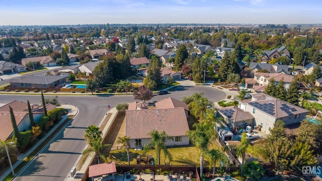 bird's eye view with a residential view