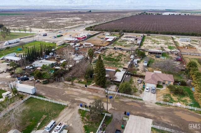 bird's eye view featuring a rural view