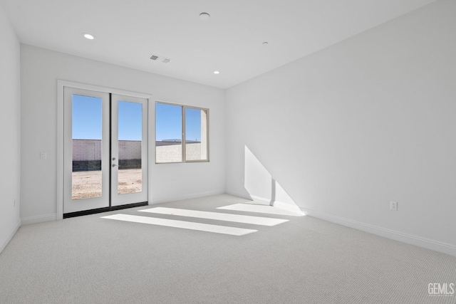 view of carpeted empty room