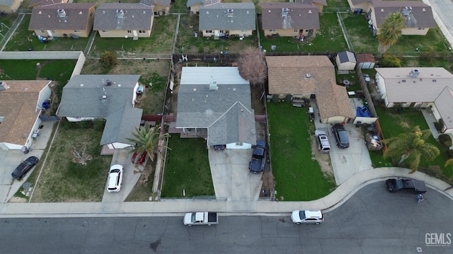 drone / aerial view with a residential view