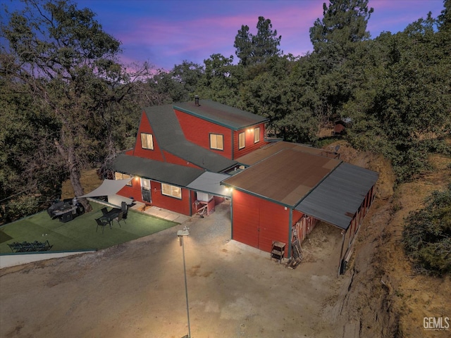 45071 Forest Dr, Posey, CA 93260 - view of front facade featuring an outbuilding