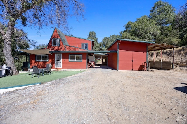 45071 Forest Dr, Posey, CA 93260 - view of front of house featuring driveway and a carport