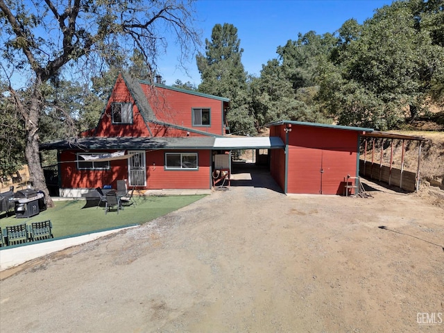 45071 Forest Dr, Posey, CA 93260 - view of front of property featuring driveway and a front lawn